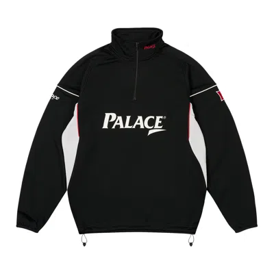 Pre-owned Palace Hole In 1/4 Zip 'black' | Men's Size L