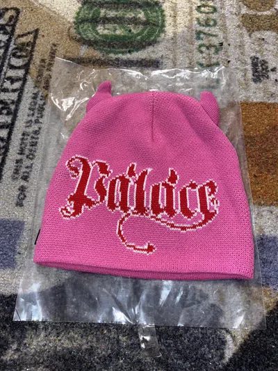 Pre-owned Palace Horny Beanie In Pink