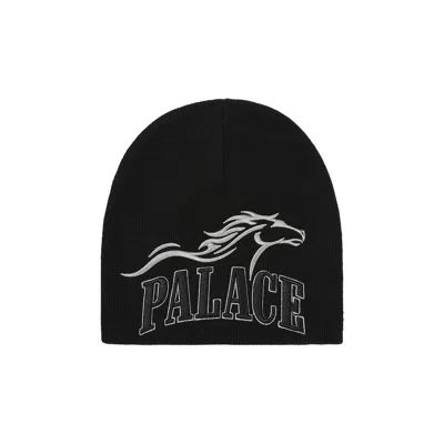 Pre-owned Palace Horsepower Nein Cuff Beanie 'black' | Men's Size Onesize