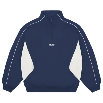 Pre-owned Palace Inserto 1/4 Zip 'navy' | Blue | Men's Size Xl