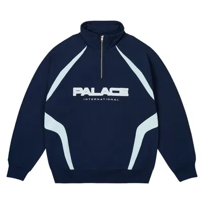 Pre-owned Palace International 1/4 Zip 'navy'