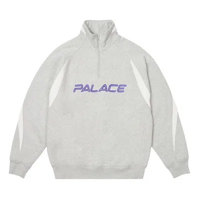 Pre-owned Palace Isn't It 1/4 Zip 'grey Marl' | Men's Size S In Gray