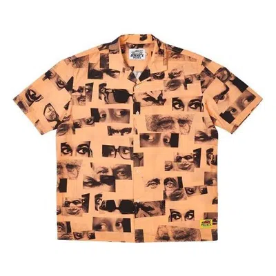 Palace Jimmy Shirt Peach Polo Shirt 'brown' In Orange