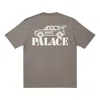 Palace Jimmy Washed T-shirt 'brown' In Gray
