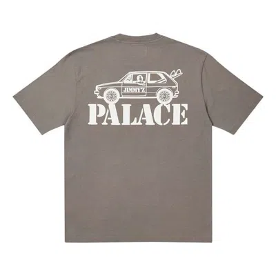 Palace Jimmy Washed T-shirt 'brown' In Gray