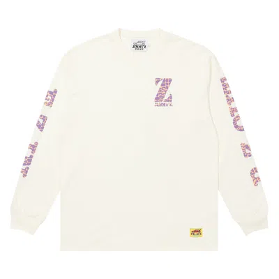 Pre-owned Palace Jimmy'z Washed Long-sleeve 'white' | Men's Size Xl