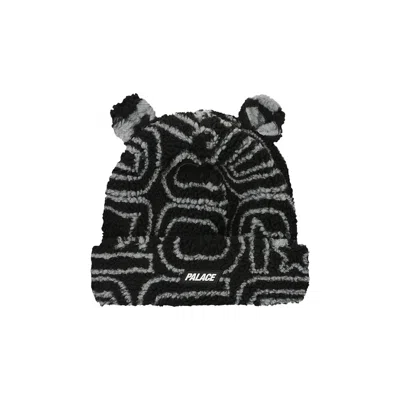 Pre-owned Palace Joyrex Fleece Ears Beanie 'black'