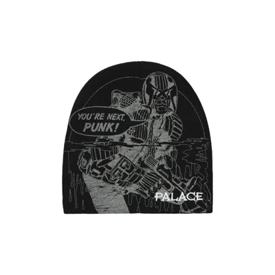 Pre-owned Palace Judge Dredd Nein Cuff Beanie 'black' | Men's Size Onesize