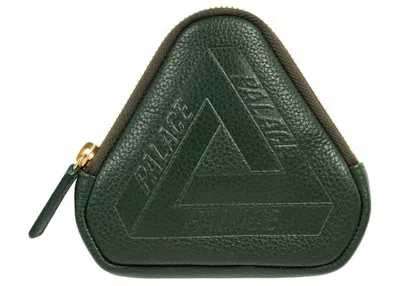 Pre-owned Palace Leather Coin Wallet In Green