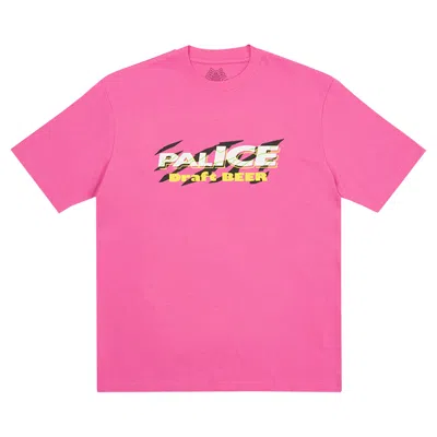 Pre-owned Palace Light Beer T-shirt 'pink'