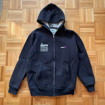 Pre-owned Palace Lined Palasonic Build It Hood Zip-up Sweatshirt In Black