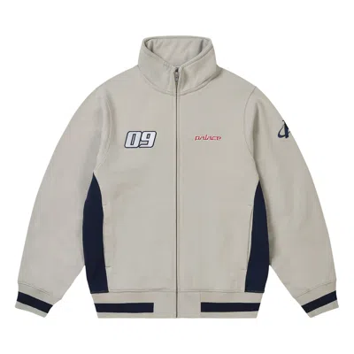 Pre-owned Palace Linky Zip Funnel 'concrete Grey' | Green | Men's Size L