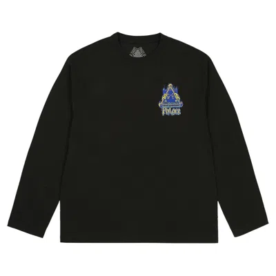 Pre-owned Palace Lock In Long-sleeve 'black' | Men's Size L