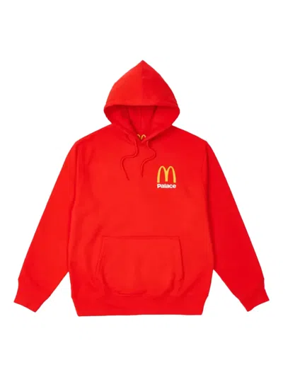 Palace Logo Hoodie In Red