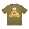 Palace Logo Printing Short Sleeve Unisex In Green