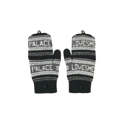 Pre-owned Palace Loves Me Knitted Gloves 'black' | Men's Size Onesize