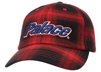 Pre-owned Palace Lowercase 6panel In Black Check