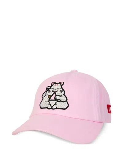 Palace Lucky P3 Embroidered Baseball Cap In Pink