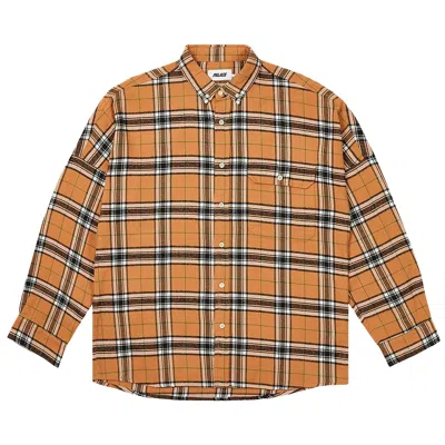 Pre-owned Palace Lumber Yak Shirt 'peach' In Orange
