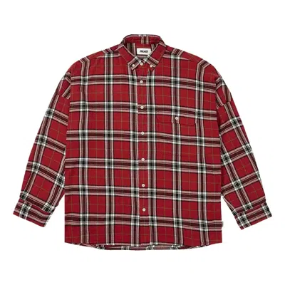 Palace Lumber Yak Shirt 'red' In Brown