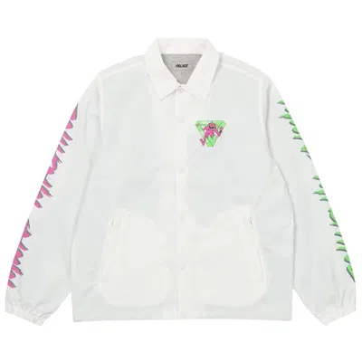 Pre-owned Palace M-zone Mutant Ripper Coach Jacket 'white'