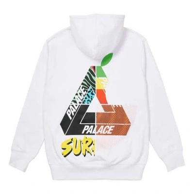 Palace Max Up Hood White Triangle Logo Printing Unisex In Green