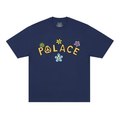 Pre-owned Palace Me Myself And Tri T-shirt 'navy' | Blue | Men's Size S