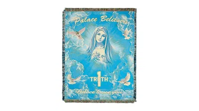 Pre-owned Palace Men's  1 Truth Tapestry Blanket In Blue