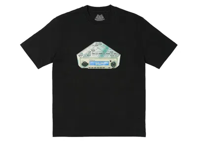 Pre-owned Palace Men's  18991230 T-shirt In Black