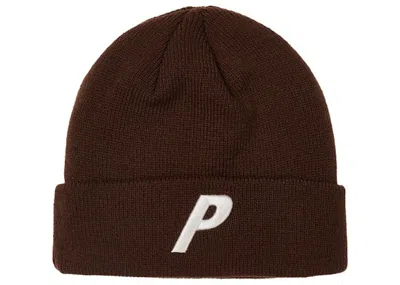 Pre-owned Palace Men's  3d P Beanie In Brown