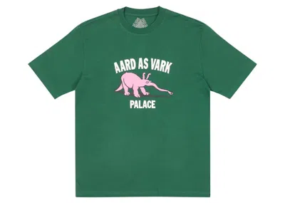 Pre-owned Palace Men's  Aard As Vark T-shirt In Green