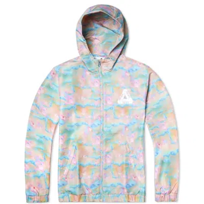 Pre-owned Palace Men's  Adidas Hooded Bomber Jacket Jacket In White