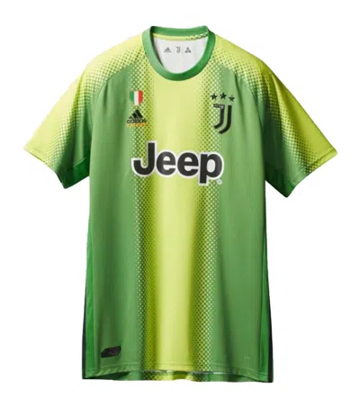 Pre-owned Palace Men's  Adidas  Juventus Authentic Buffon 77 Match Jersey In Slime/green