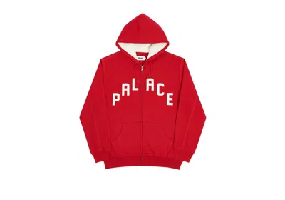 Pre-owned Palace Men's  Alas Zip Hoodie In Red