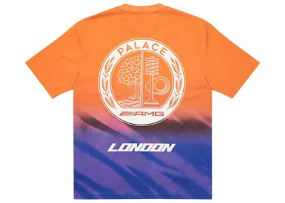 Pre-owned Palace Men's  Amg 2.0 London T-shirt In Orange/purple In Multi