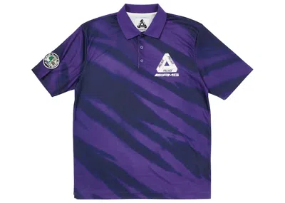 Pre-owned Palace Men's  Amg Polo Shirt In Purple