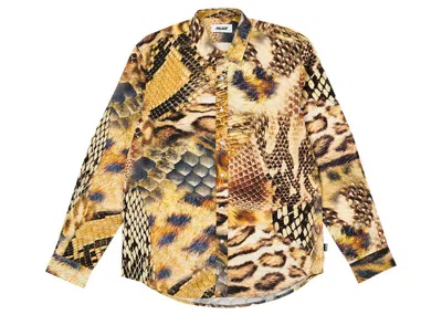 Pre-owned Palace Men's  Animal Print Shirt In Yellow