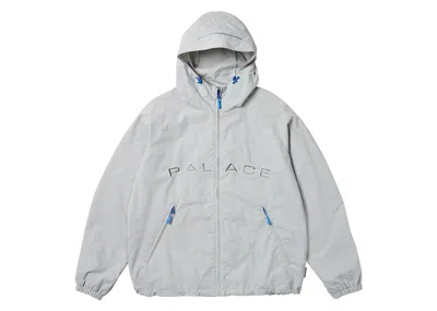 Pre-owned Palace Men's  Arc Shell Hooded Jacket In Arctic Grey