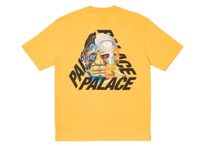 Pre-owned Palace Men's  Baked P3 T-shirt In Amber Nectar