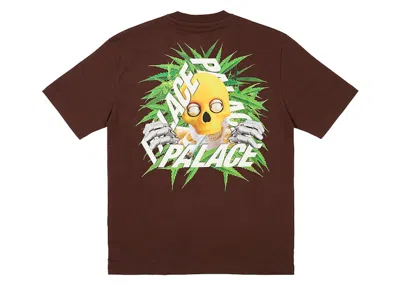 Pre-owned Palace Men's  Baked P3 T-shirt In Nice Brown
