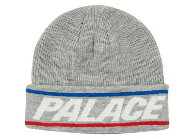 Pre-owned Palace Men's  Basically A Beanie (fw21) In Grey Marl