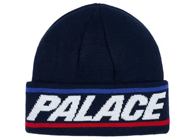 Pre-owned Palace Men's  Basically A Beanie In Navy Blue