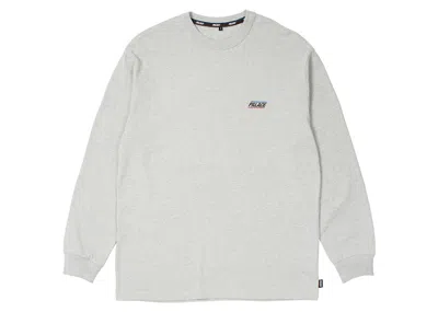 Pre-owned Palace Men's  Basically A Longsleeve In Grey Marl (ss24)