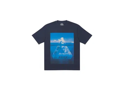 Pre-owned Palace Men's  Bergferg T-shirt In Navy Blue