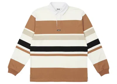 Pre-owned Palace Men's  Big Stripe Rugby Shirt Top In White