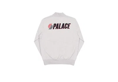 Pre-owned Palace Men's  Blazed Zip Bomber In Jacket Grey Marl In Gray