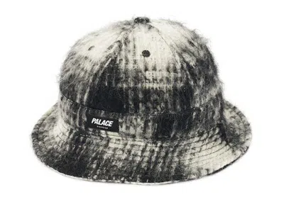 Pre-owned Palace Men's  Bless Up Wool Bucket Hat In Black/white In Multi