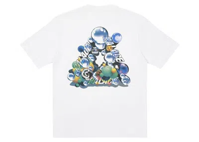 Pre-owned Palace Men's  Bubbling T-shirt In White