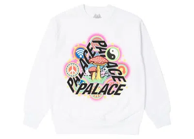 Pre-owned Palace Men's  Bun 5g Crew In White