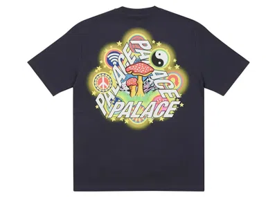 Pre-owned Palace Men's  Bun 5g T-shirt In Navy Blue